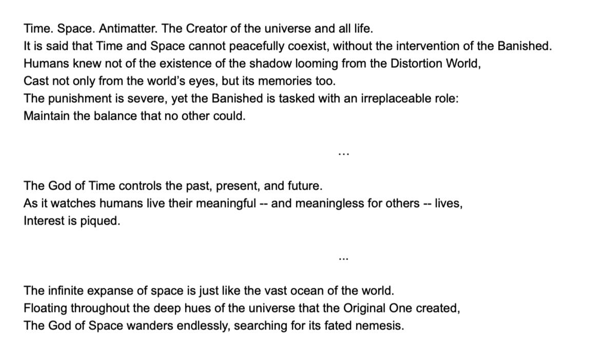 Sinnoh Legendaries (Prose Poem)