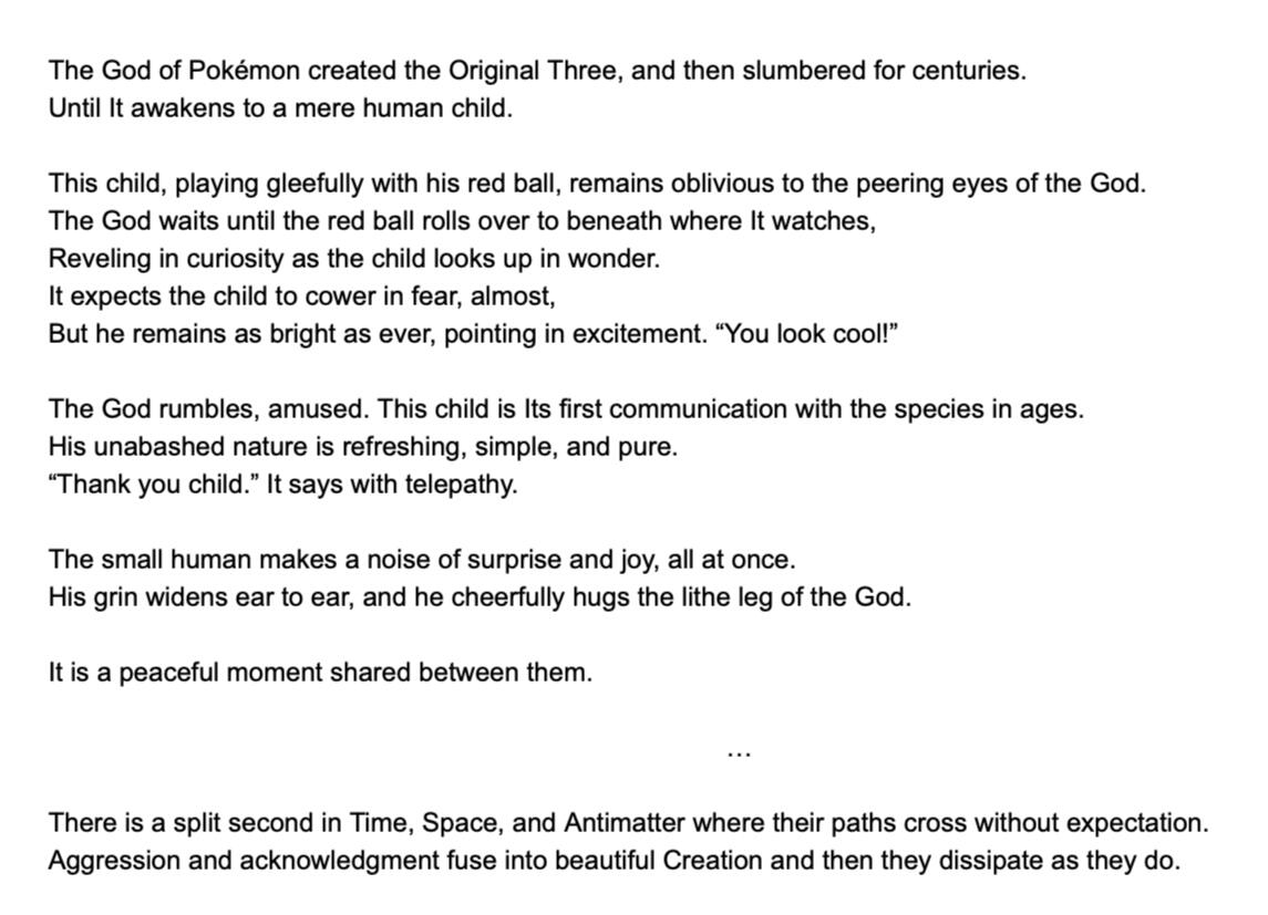 Sinnoh Legendaries Pt. 5 (Prose Poem)