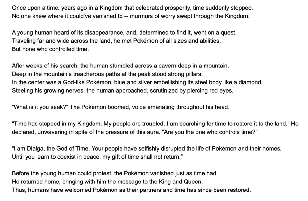 Sinnoh Legendaries Pt. 2 (Prose Poem)
